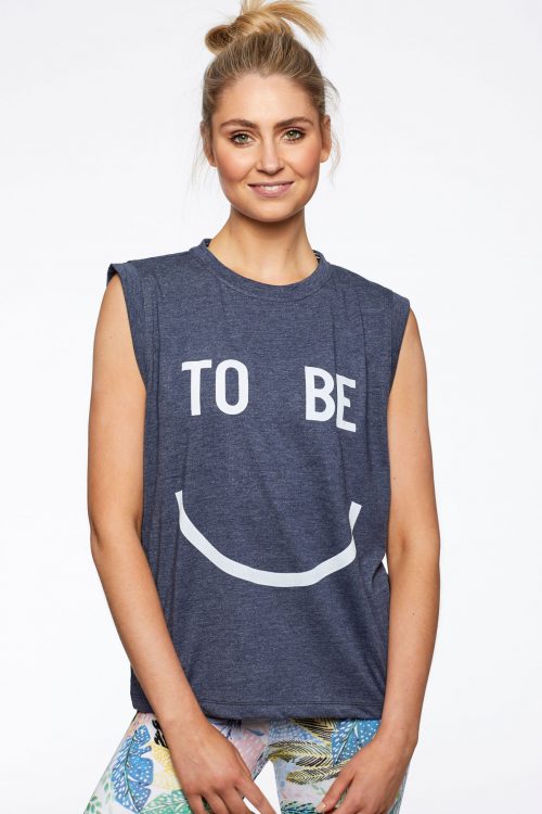 Downtown Happy Tank Navy Marle